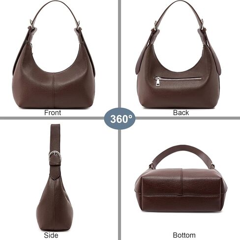 NIUEIMEE ZHOU Hobo Bags for Women Soft Vegan Leather Crescent Shoulder Handbag Slouchy Tote Crossbody Purses in Kuwait