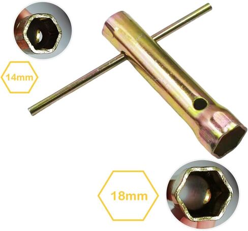 18-16MM Motorcycle Ignition Spark Plug Spanner Wrench Socket Tool -16-18mm(5/8-45/64'') Double Ended in Saudi Arabia