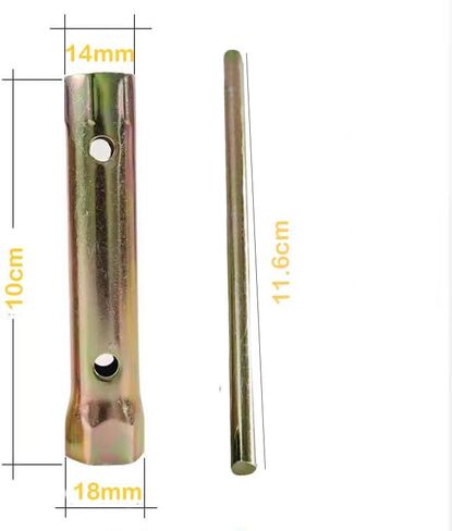 18-16MM Motorcycle Ignition Spark Plug Spanner Wrench Socket Tool -16-18mm(5/8-45/64'') Double Ended in Saudi Arabia