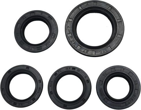 5pcs أختام زيت أكياس أدوات ختم الزيت الكامل لمجموعة أدوات ختم الزيت المطاطية للاستبدال لـ 49cc 50cc 139qmb Gy6 Scooter Moped ATV in Saudi Arabia