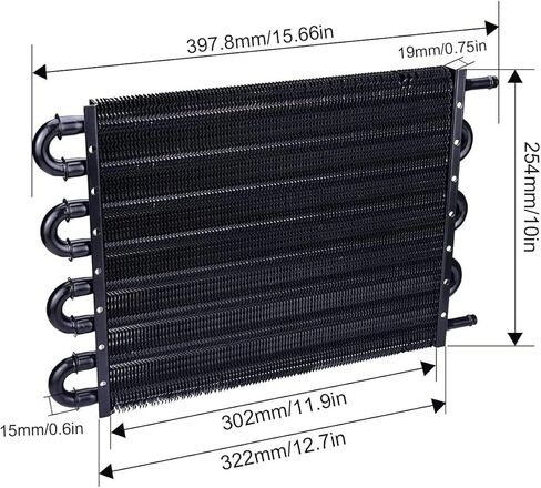 8 صفات زيت نقل Auto Auto Cooler 9 "بوصة من المروحة الكهربائية و 6AN في الخط خرطوم ترموستات تبديل الأسلاك شاحنة الأسلاك (140'F في - 125'F) in Saudi Arabia