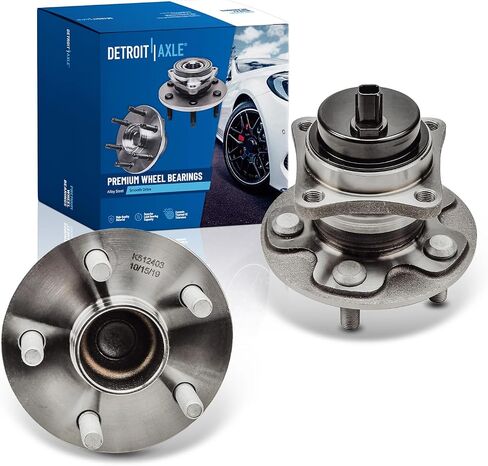 Detroit Axle-REAR 2PC محمل العجلات المحامل لـ Toyota 2009-2019 COROLLA 2009-2014 MATRIX 2009-2010 PONTIAC VIBE 2 Wheel Bearing & Hubs Presidbly Bearing Hubs in Saudi Arabia