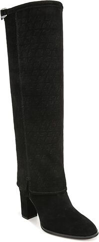 Franco Sarto Womens Informa West Tall Heeled Boot Grey Suede 6 M in Saudi Arabia
