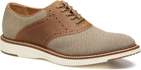 Johnston & Murphy Upton Knit Saddle Lace Up Dress Dress Shoes in Kuwait