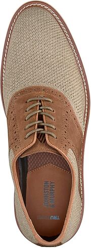 Johnston & Murphy Upton Knit Saddle Lace Up Dress Dress Shoes in Kuwait