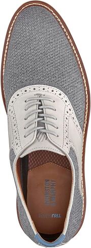 Johnston & Murphy Upton Knit Saddle Lace Up Dress Dress Shoes in Kuwait