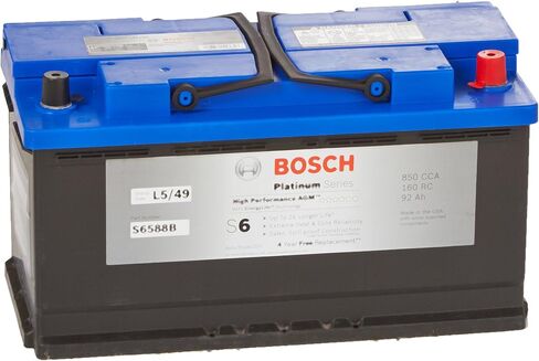 BOSCH S6588B S6 Flat Plate AGM Battery in Saudi Arabia