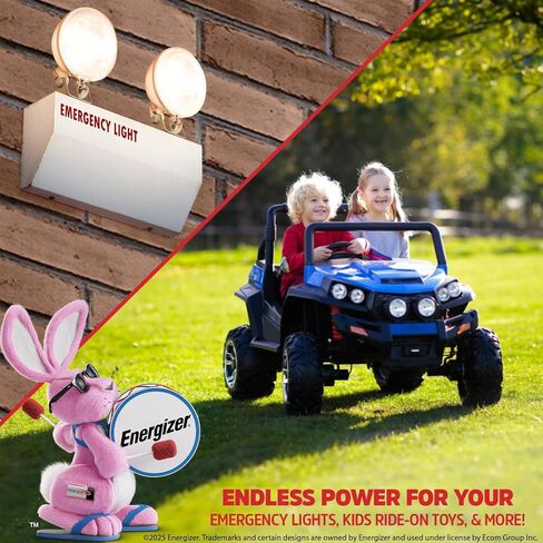 Energizer EN4.5-6 ، 6 فولت 4.5 أمبير HR ، بطارية AGM الحمض الطويلة التي تدوم طويلًا مثاليًا للاستخدام في ركوب الأطفال ، وإضاءة الطوارئ ، وطاقة النسخ الاحتياطي ، والمزيد in Saudi Arabia