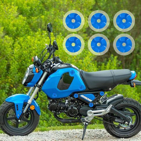 2024 Grom Fairing Garnish Washer Half Set 2023 Grom Colored Verge Thrust Washers Decorative Side Panel for 2022 2023 2024 Grom MSX125 - Blue in Kuwait