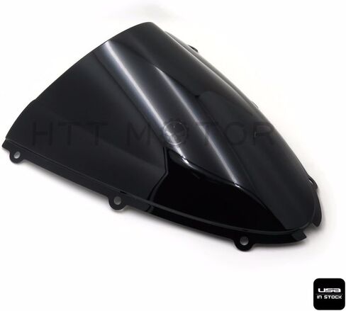XKMT- Clear Double Bubble Windscreen Windshield For ZX6R 05-08 / ZX10R 06-07 [P/N: CFP-1032-3-CL] in Saudi Arabia