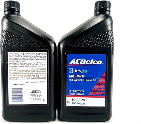 ACDelco 10-9129 19354306 dexos2 Full Synthetic 5W-30 Motor Oil - For 2016-2022 2.8L Duramax | Case of 12 Quarts in Saudi Arabia