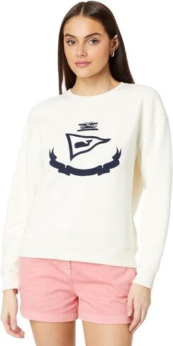 vineyard vines Women's Classic Crew Embrodered Sweatshirt in Saudi Arabia