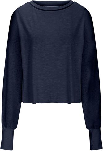 Workout Tops for Women Open Back Long Sleeve Shirts Trendy Yoga Gym Athletic Crop Tops Tshirts Fall Fashion 2025 in Kuwait