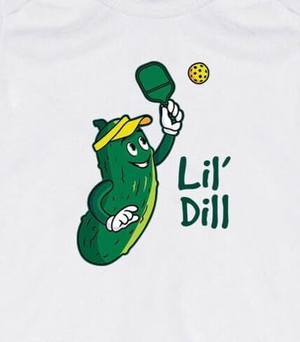ChalkTalkSPORTS Pickleball Baby & Infant One Piece | Pickleball Theme Bodysuits in Kuwait