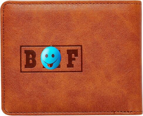 Embroidered Bad Mother fker Leather Wallet bad mother f ker wallet leather(brown) in Saudi Arabia