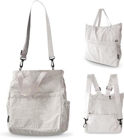 حقائب حمل Crossbody للنساء حقيبة القماش الخشن مع حقيبة الظهر الصالة الرياضية على الكمبيوتر المحمول حمل حقائب اليد للمشي لمسافات طويلة شاطئ العمل غير الرسمي للتسوق in Kuwait