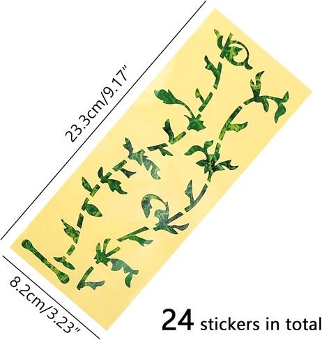 Guitar fretboard marker inlay sticker decal featuring HQ materials, easy application and removal, suitable for electric wood guitars and ukuleles (Lace Edition). in Saudi Arabia