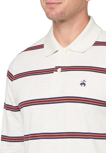 Brooks Brothers Men Long Sleeve Cotton Pique Stretch Logo Shirt Polo Shirt in Saudi Arabia