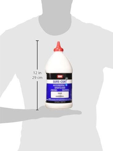 SEM 16545 White Sure Coat - 0.5 جالون in Saudi Arabia