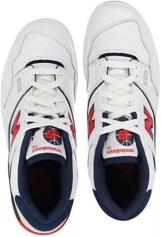 حذاء رياضي New Balance 550، أبيض/علكة/أبيض، 12 US Women/10.5 US Men in Saudi Arabia