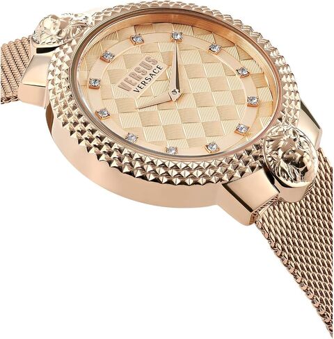 Versus Versace Collection Luxury Womens Watch Timepiece with a Stainless Steel Bracelet Featuring a Two Tone Case and White Dial in Saudi Arabia