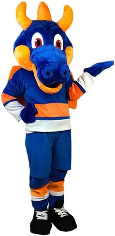 Blue Dragon Monster Beast Mascot Costume Adult Cosplay Marketing Planning Cartoon in Saudi Arabia
