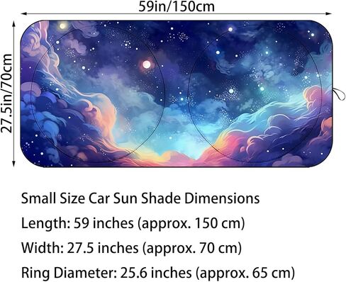 Car Sun Shade for Pink Bow ، Universal Fit Gindshield Sunshade للسيارات ، سيارات الدفع الرباعي ، حماية الأشعة فوق البنفسجية ودرع الشمس القابلة للطي مقاومة للحرارة ، إكسسوارات الصيف Girls Girls 59 "x27.5" in Kuwait