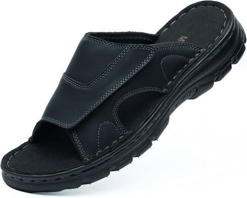Mggmokay Mens Slide Slide Slide Slidals مريحة مضادة للانزلاق مع أحزمة قابلة للتعديل in Saudi Arabia
