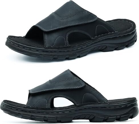 Mggmokay Mens Slide Slide Slide Slidals مريحة مضادة للانزلاق مع أحزمة قابلة للتعديل in Saudi Arabia