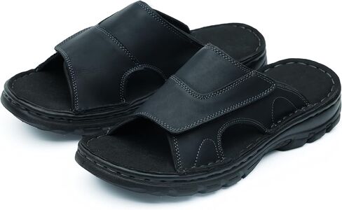 Mggmokay Mens Slide Slide Slide Slidals مريحة مضادة للانزلاق مع أحزمة قابلة للتعديل in Saudi Arabia