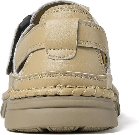 Men Closed Toe Casual Sandals - Lightweight Leather Sandals Breathable Walking Shoes For Daily or Outdoor Travel in Saudi Arabia