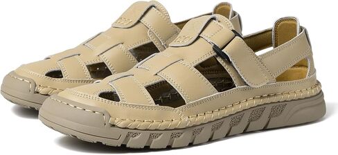 Men Closed Toe Casual Sandals - Lightweight Leather Sandals Breathable Walking Shoes For Daily or Outdoor Travel in Saudi Arabia