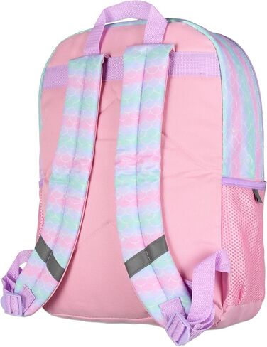 Barbie Mermaids 5-Piece 16" Girls Backpack School Lunch Bag Set with Gadget Case Carabiner and Rubber Zipper Dangle in Saudi Arabia