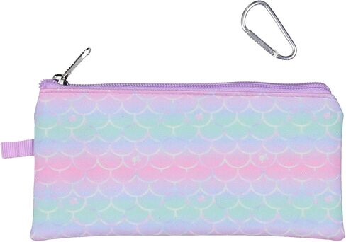 Barbie Mermaids 5-Piece 16" Girls Backpack School Lunch Bag Set with Gadget Case Carabiner and Rubber Zipper Dangle in Saudi Arabia