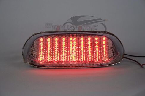 Topzone Fit Kawasaki 1993-2001 ZX1100 Ninja ZX-11 ؛ مصباح المصباح الخلفي LED مصباح ذيل +مؤشرات إشارة الدوران المتكاملة (لون الدخان) in Saudi Arabia