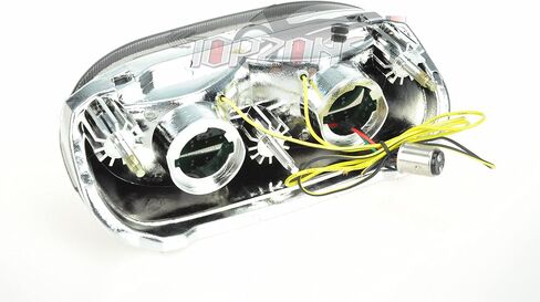 Topzone Fit Kawasaki 1993-2001 ZX1100 Ninja ZX-11 ؛ مصباح المصباح الخلفي LED مصباح ذيل +مؤشرات إشارة الدوران المتكاملة (لون الدخان) in Saudi Arabia