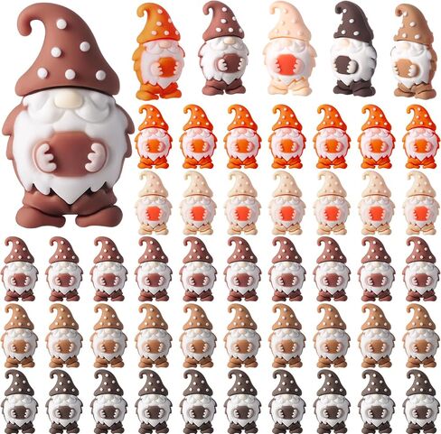 50 Pcs Coffee Mini Gnomes Figures Small Figurines Fairy Tiny Gnomes Miniature Coffee Bar Statues Decorations Hide and See Gifts for Plant Patio Table Shelf Party Favors Accessories in Kuwait