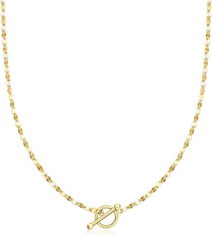 Pure Collection by Ross-Simons 18kt Gold Vermeil Lumachina-Chain Toggle Necklace in Saudi Arabia