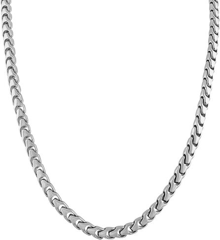 Bulova Link Stainless Steel Chain Necklace | 8mm | 24 Inches in Saudi Arabia