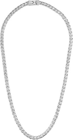 Bulova Link Stainless Steel Chain Necklace | 8mm | 24 Inches in Saudi Arabia