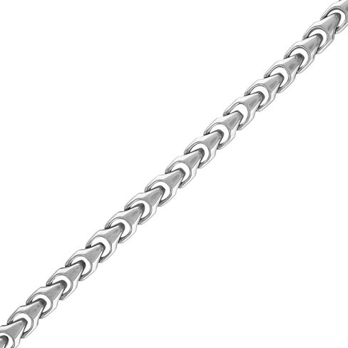 Bulova Link Stainless Steel Chain Necklace | 8mm | 24 Inches in Saudi Arabia