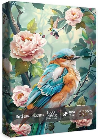 Colorful Bird Parrot Jigsaw Puzzle 1000 Piece for Adult, Pretty Art Aesthetic Jigsaw Puzzles, Animal Cute Funny Nature Puzzle in Saudi Arabia