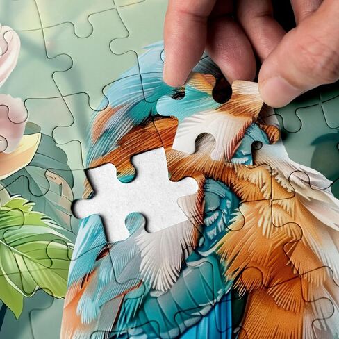 Colorful Bird Parrot Jigsaw Puzzle 1000 Piece for Adult, Pretty Art Aesthetic Jigsaw Puzzles, Animal Cute Funny Nature Puzzle in Saudi Arabia