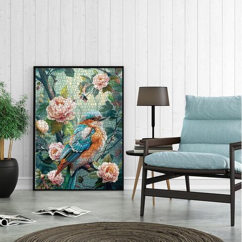 Colorful Bird Parrot Jigsaw Puzzle 1000 Piece for Adult, Pretty Art Aesthetic Jigsaw Puzzles, Animal Cute Funny Nature Puzzle in Saudi Arabia