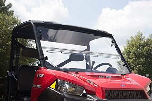 Seizmik UTV بالعكس مرة أخرى متوافقة مع Polaris الحجم الكامل Pro-Fit Ranger 2015-2022 UTV نماذج | بولي كربونات مقاومة للأشعة فوق البنفسجية | كل التضاريس الزجاج الأمامي | جنبا إلى جنب الملحقات in Kuwait