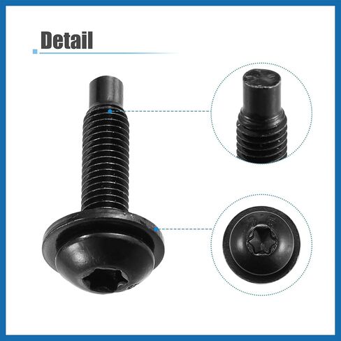 8pcs قمة براغي Torx Top Torx لجيب Wrangler JK 2007-2018 براغي استبدال السيارات الطويلة الإضافية بديل الأسود الفولاذ المقاوم للصدأ in Saudi Arabia