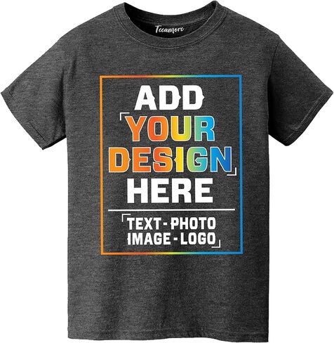 Custom Personalized T Shirt for Youth Kids Design Your Own Add Your Text Image in Saudi Arabia