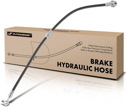 A-Premium Front Driver Brake Hydraulic Hose Compatible with Select Nissan and Chevy Models - Sentra 2013-2021, LEAF 2011-2017, NV200 2013-2019, City Express 2015-2018 - Replace# 462113NA1A in Saudi Arabia