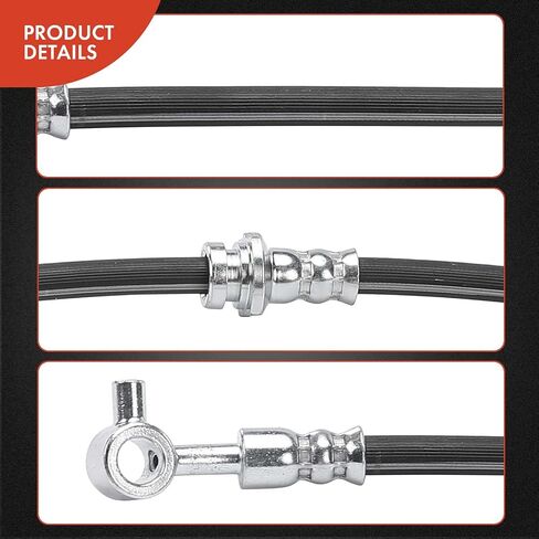 A-Premium Front Driver Brake Hydraulic Hose Compatible with Select Nissan and Chevy Models - Sentra 2013-2021, LEAF 2011-2017, NV200 2013-2019, City Express 2015-2018 - Replace# 462113NA1A in Saudi Arabia
