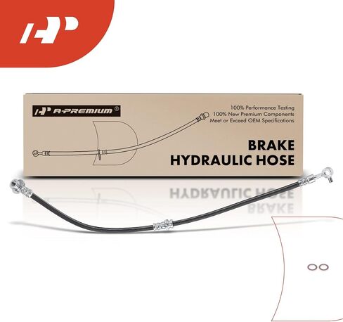 A-Premium Front Driver Brake Hydraulic Hose Compatible with Select Nissan and Chevy Models - Sentra 2013-2021, LEAF 2011-2017, NV200 2013-2019, City Express 2015-2018 - Replace# 462113NA1A in Saudi Arabia